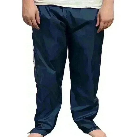 Reebok Vintage Black Track Pants Men’s 2XL Retro Elastic Waist Zip Ankles - Picture 6 of 9